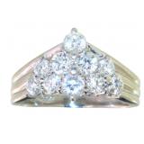 Platinum 1.12ct Natural VVS Brilliant Diamond Ring