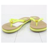 Tory Burch Neon Yellow Beach Sandals Size 7