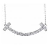 Brilliant 1.33 ct Smile VS Lab Diamond Necklace
