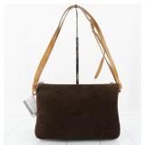 Celine Macadam Brown Shoulder Bag