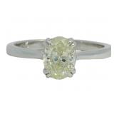 14kt Gold 1.00 ct Natural Oval Diamond Ring
