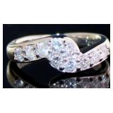 Platinum 1/2 ct Natural Brilliant Diamond Ring