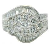 Platinum 1.79 ct Natural VS Diamond Ring