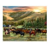 Yellowstone Evening Roundup by Kinkade Studios