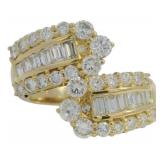 18k Gold 2.30 ct Natural VS Brilliant Diamond Ring
