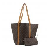 Louis Vuitton Sac Shopping Tote Bag w/ Pouch