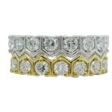 Brilliant 1.33 ct VS Diamond 2 Tone Ring