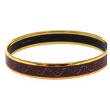 Hermes Enamel Bangle Bracelet