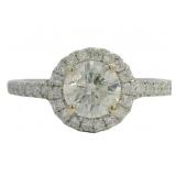 14kt Gold 1.41 ct Round Natural Diamond Ring