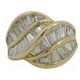 18k Gold 2.80 ct Natural Brilliant VS Diamond Ring