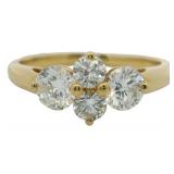 18kt Gold 1.06 ct Natural VS Diamond Pendant