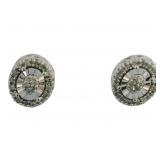 Antique Style Natural Diamond Stud Earrings