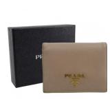 Prada Saffiano Compact Wallet