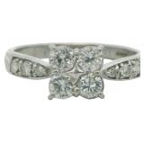 Platinum 1.00 ct Natural Diamond Ring