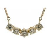 18k Gold 1.02 ct Natural Diamond 16" Necklace