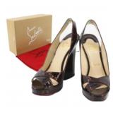 Christian Louboutin Peep Toe Pumps