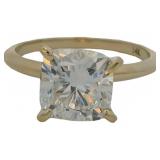 14kt Gold 2.59 ct Cushion Cut VS Lab Diamond Ring