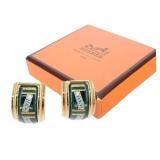 Hermes Enamelled Clip-on Earrings