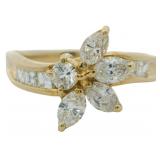 18k Gold 1.05 ct Natural VS Diamond Ring