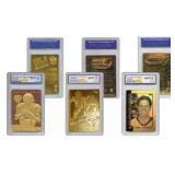 23K Gold Tom Brady Patriots Gold Cards