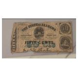 50 Cent State of Alabama Bank Note