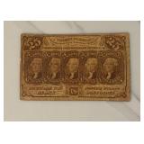 25 Cent Fractional Currency