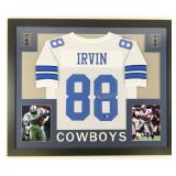 Autographed Michael Irvin Custom Framed Jersey