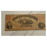 1862 $1 Virginia Treasury Note