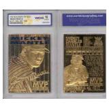 23K Gold 1996 Mickey Mantle Card