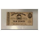10 Cent State of Alabama Note
