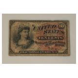10 Cent Fractional Currency