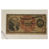 25 Cent Fractional Currency
