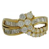18kt Gold 1.06 ct Natural Brilliant Diamond Ring