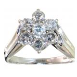 Platinum 1.00 ct Brilliant Natural Diamond Ring