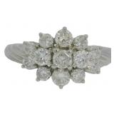 Platinum 1.02 ct Natural Brilliant Diamond Ring