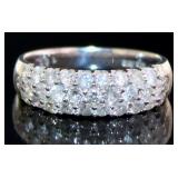 18kt Gold 1.00 ct Natural Brilliant Diamond Ring