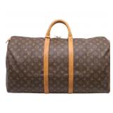 Louis Vuitton Monogram Keepall 55 Boston Bag
