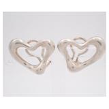 Tiffany & Co. Open Heart Clip-on Earrings