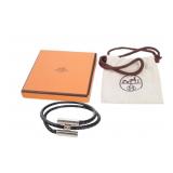 Hermes Tournis Tresse Leather Bracelet