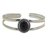 Oval 12.20 ct Cabochon Sapphire Cuff Bracelet