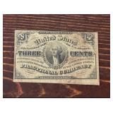 1863 3 Cent Fractional Currency