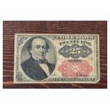1861 25 Cent Fractional Currency