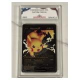 Custom Pikachu Black Foil Pokemon Card