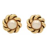Chanel Pearl Clip-on Earrings