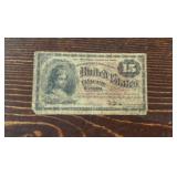 1863 15 Cent Fractional Currency