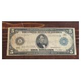 1914 $5 Federal Reserve Bank Note
