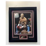 Mike Tyson Framed Photo W/ Facsimile Signature
