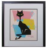 Prissy Cat Pink Hand Signed by Ivy Lowe