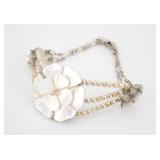 Chanel Shell Camellia F Pearl Design Bracelet
