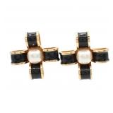 Chanel Ribbon Motif Clip-On Earrings
